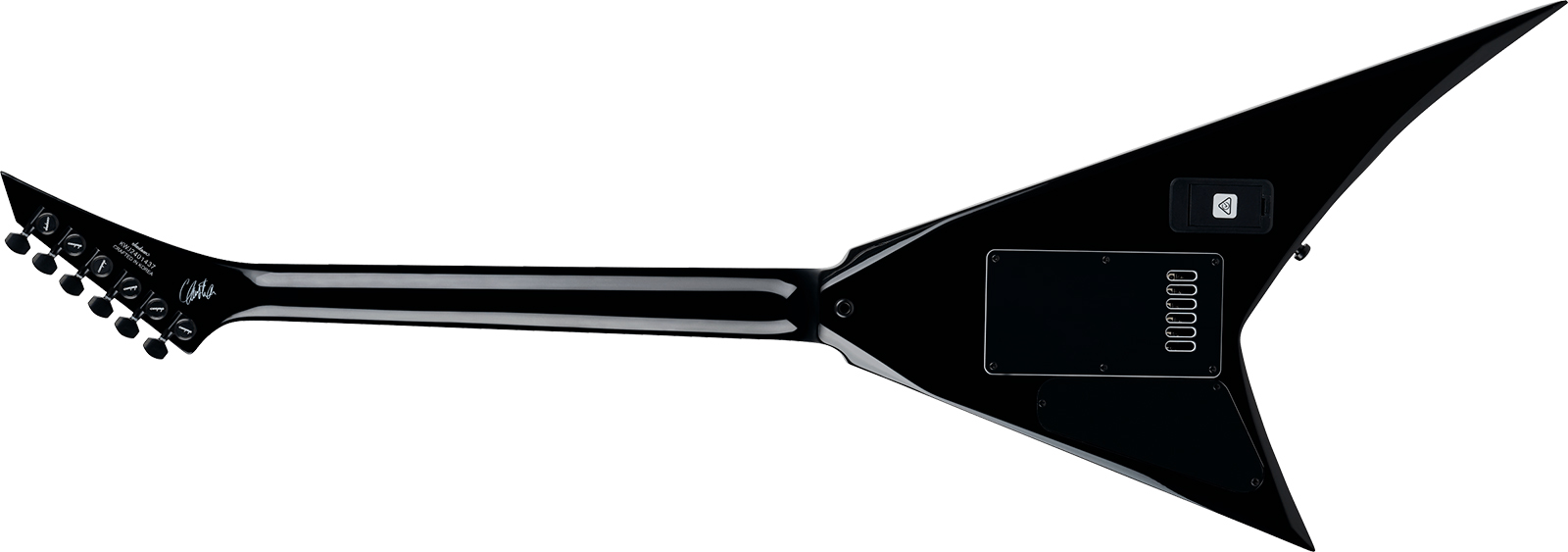 Jackson Christian Andrieu Rhoads Rr24 Evtn Cor Signature Cor 1h Fishman Fluence Ht Eb - Black W/ White Bevels - Signature-E-Gitarre - Variation 1