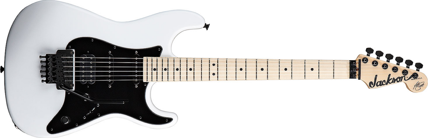 Jackson Adrian Smith San Dimas Sdx Signature Hss Fr Mn - Snow White - E-Gitarre in Str-Form - Main picture