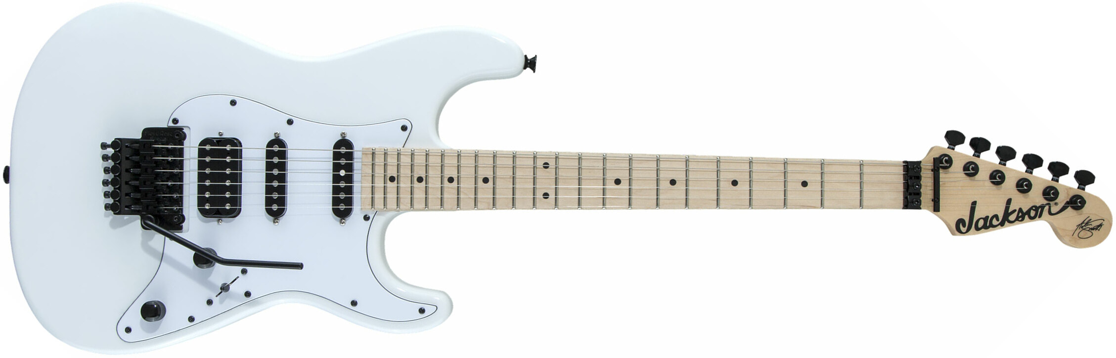 Jackson Adrian Smith Sdxm San Dimas Signature Hss Fr Mn - Snow White - E-Gitarre in Str-Form - Main picture