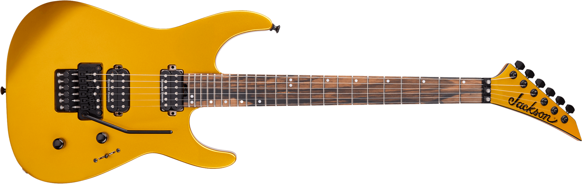 Jackson American Virtuoso Usa 2h Seymour Duncan Fr Eb - Gold Rush - E-Gitarre aus Metall - Main picture