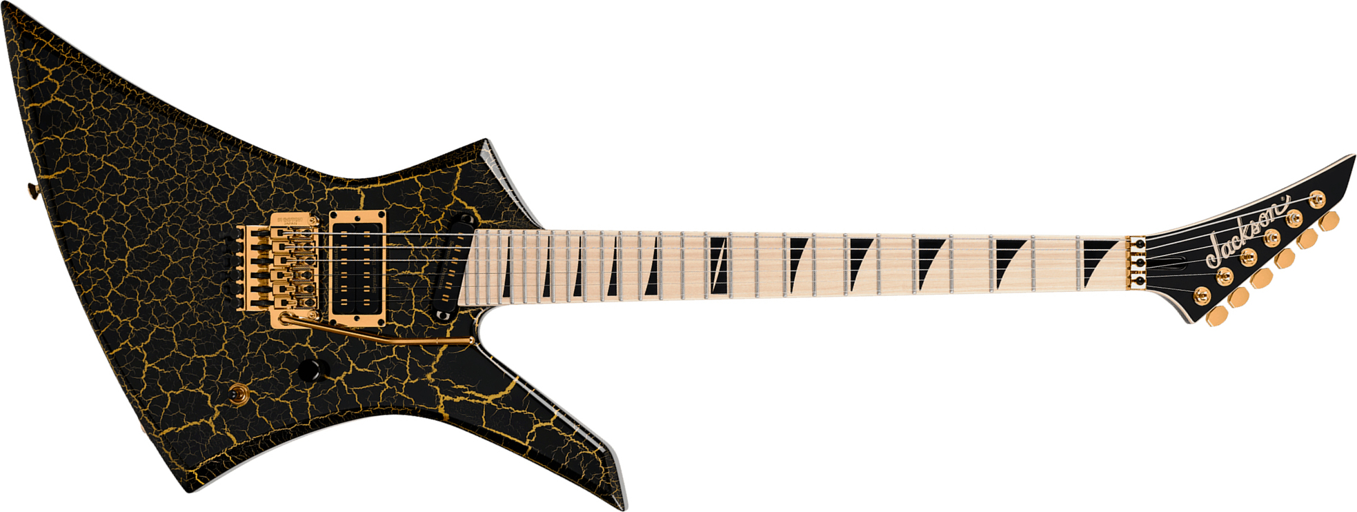 Jackson Brandon Ellis Kelly Ke27 Signature Pro Plus Hs Seymour Duncan Fr Mn - Gold Crackle - E-Gitarre aus Metall - Main picture
