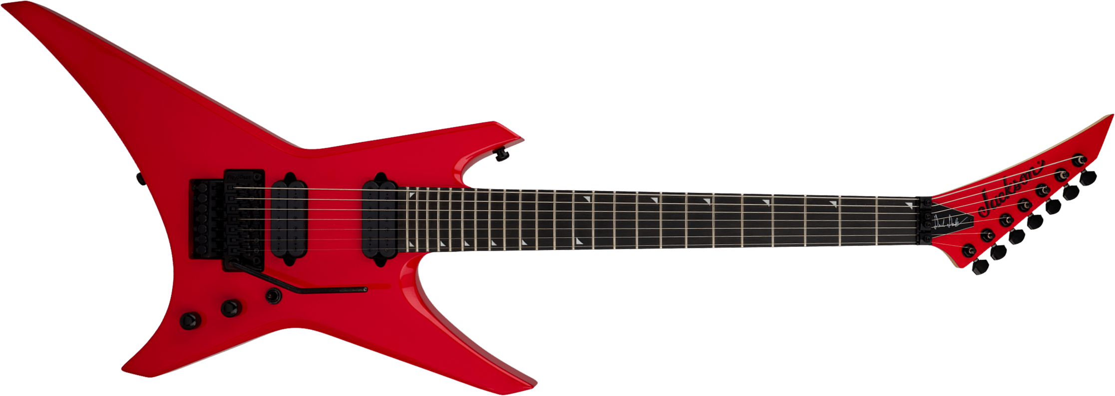 Jackson Dave Davidson Wr7 Pro Signature 7c Baryton 2h Dimarzio Fr Eb - Ferrari Red - Bariton E-Gitarre - Main picture