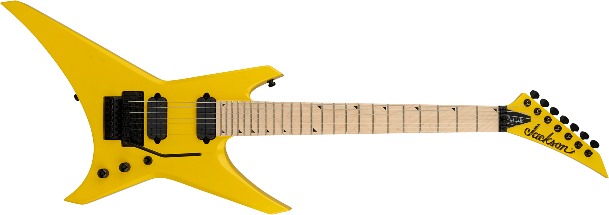 Jackson Dave Davidson Wr7 Pro Signature 7c Baryton 2h Dimarzio Fr Mn - Ferrari Yellow - Bariton E-Gitarre - Main picture