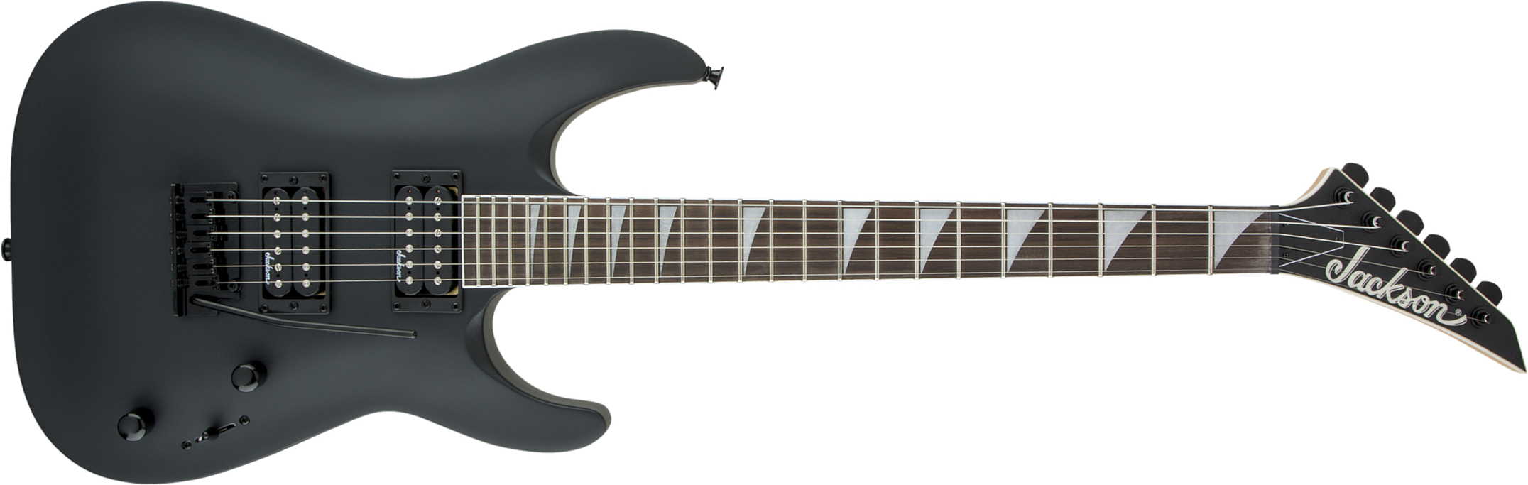Jackson Dinky Arch Top Dka Js22 2h Trem Ama - Satin Black - E-Gitarre aus Metall - Main picture