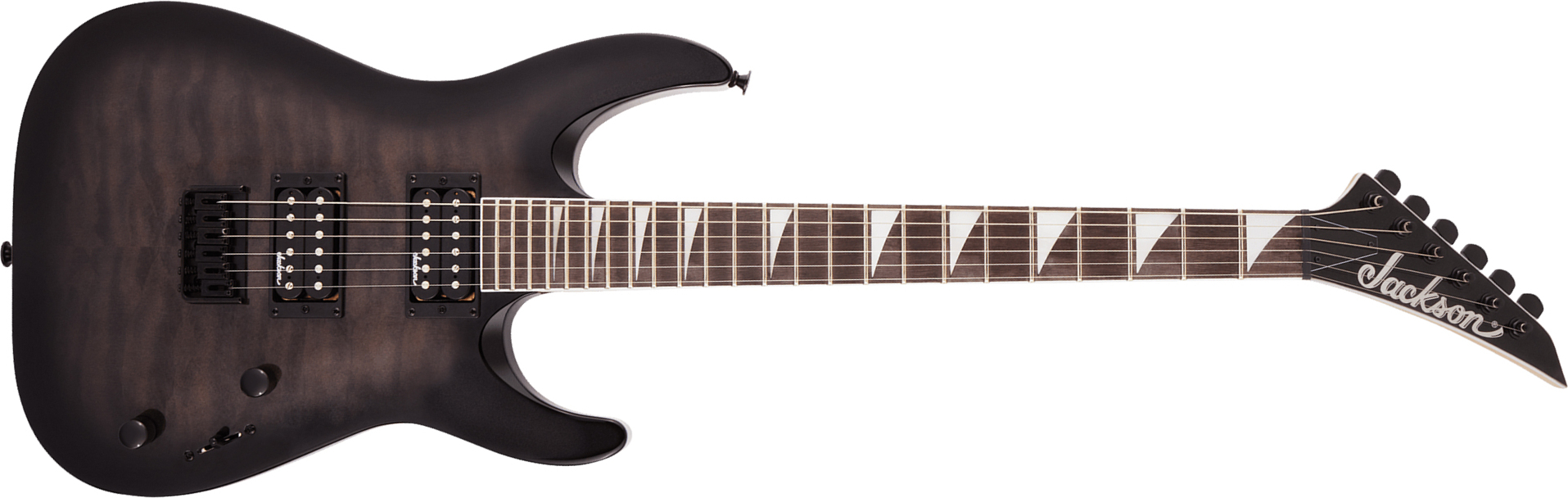 Jackson Dinky Arch Top Js32q Dka  Ht 2h Ama - Trans Black Burst - E-Gitarre aus Metall - Main picture