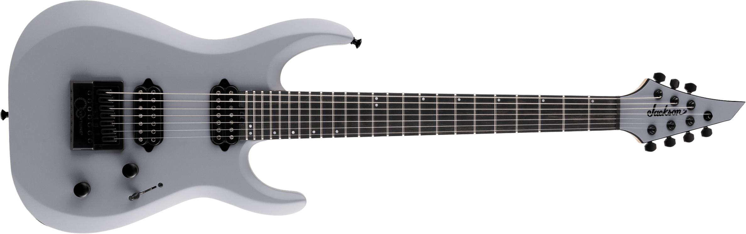 Jackson Dinky Dk Modern Evertune 7 Pro 7c Baritone 2h Fishman Fluence Ht Eb - Primer Gray - Bariton E-Gitarre - Main picture