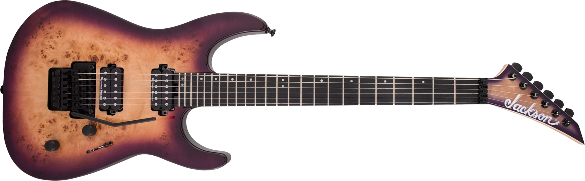 Jackson Dinky Dk2p Pro 2h Seymour Duncan Fr Eb - Purple Sunset - E-Gitarre in Str-Form - Main picture