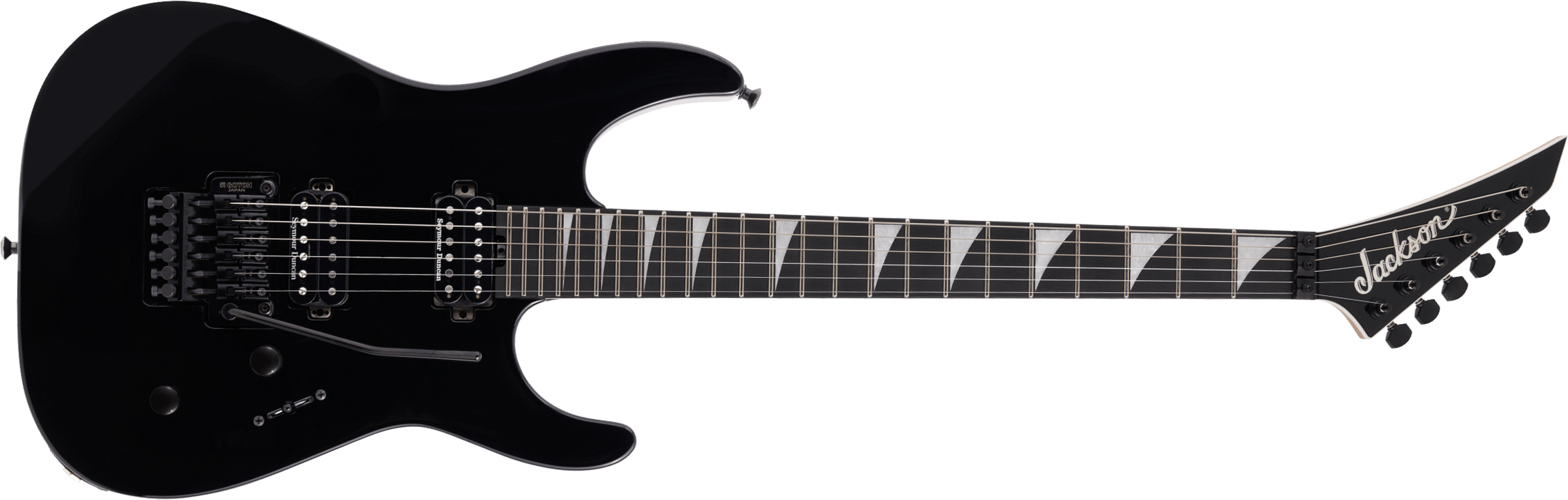 Jackson Dinky Dkr Mah Mj Jap 2h Seymour Duncan Fr Eb - Black - E-Gitarre in Str-Form - Main picture