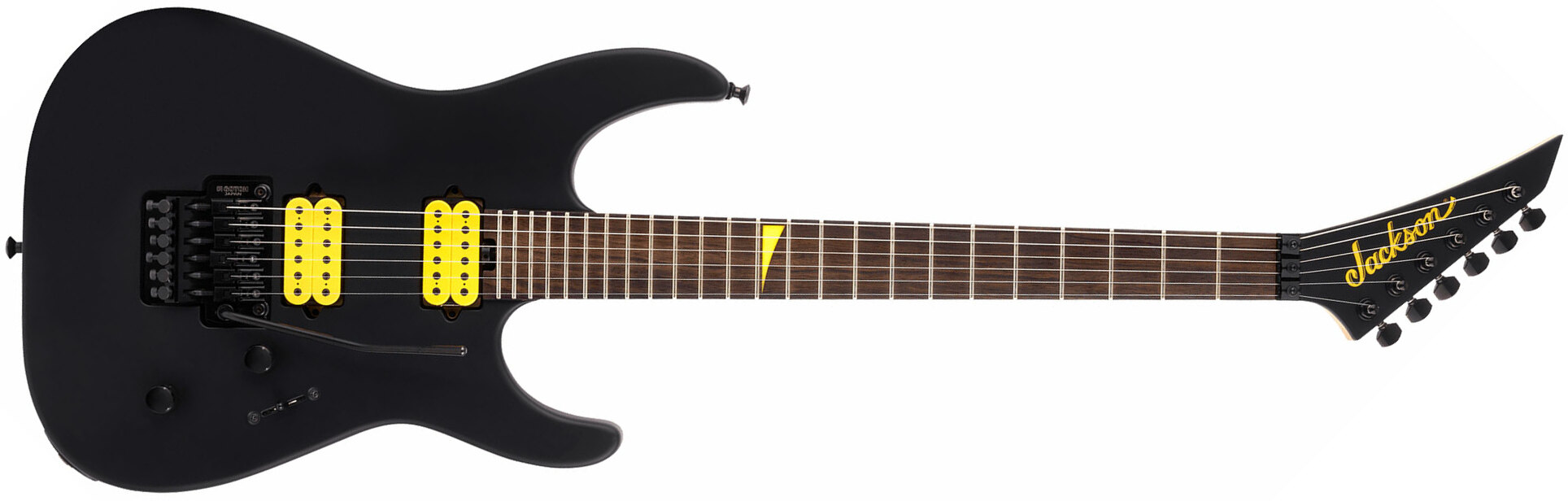 Jackson Dinky Dkr Mj Jap 2h Dimarzio Fr Eb - Satin Black - E-Gitarre in Str-Form - Main picture