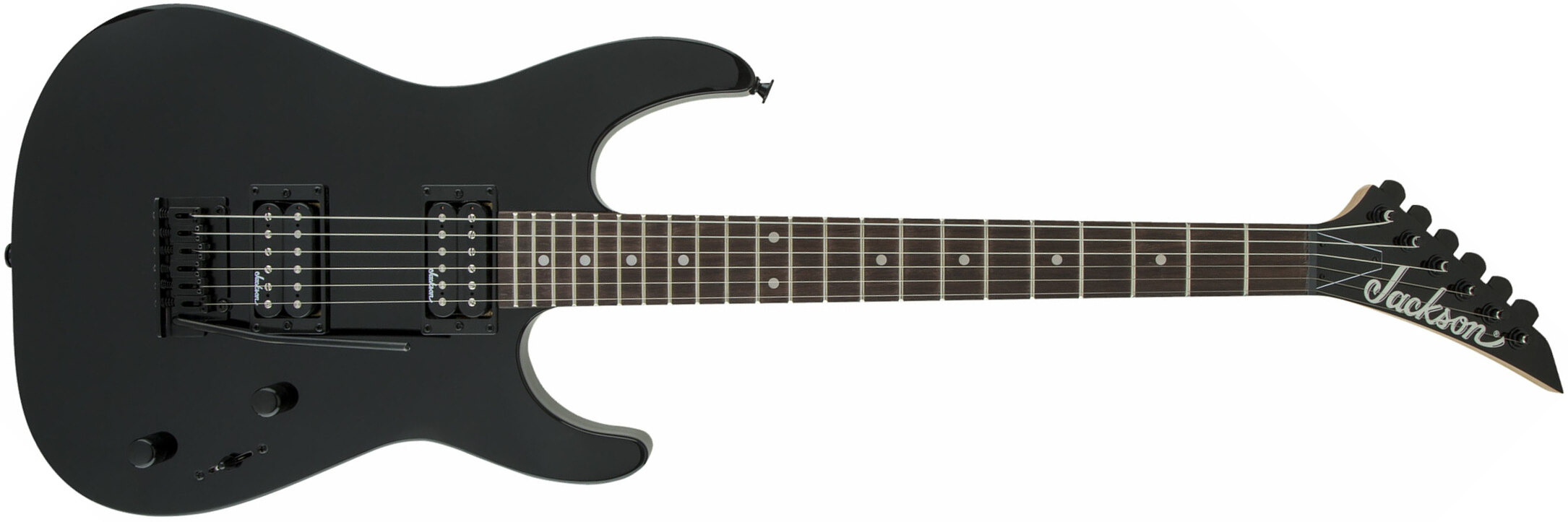 Jackson Dinky Js11 2h Trem Ama - Gloss Black - E-Gitarre in Str-Form - Main picture