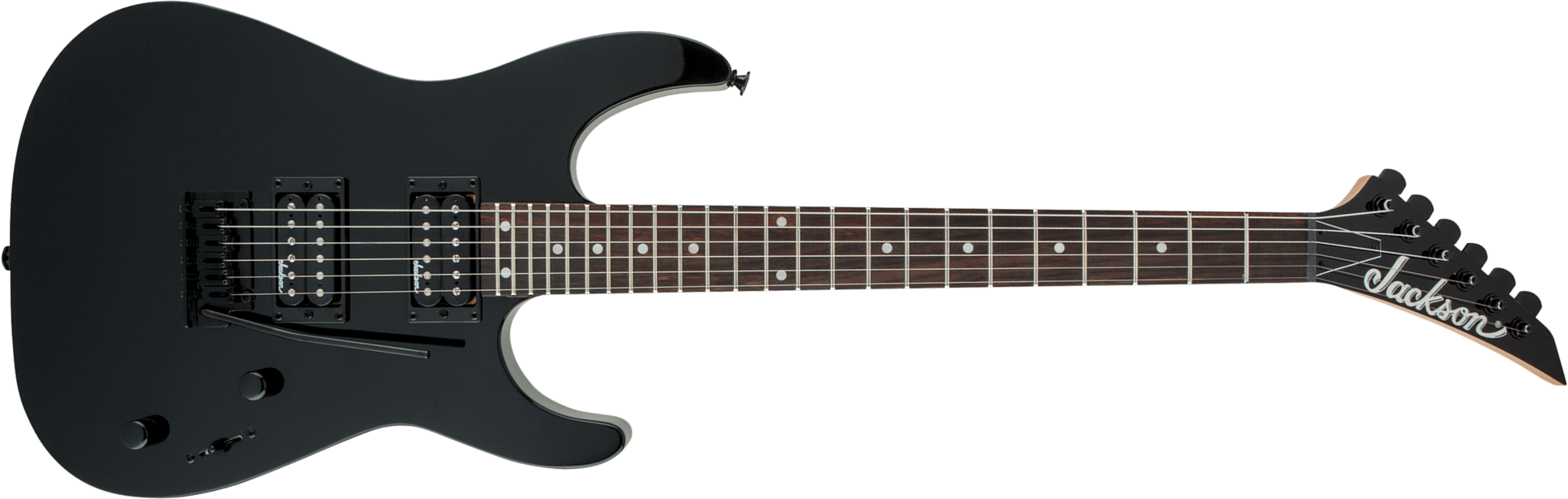 Jackson Dinky Js12 2h Trem Ama - Black - E-Gitarre aus Metall - Main picture