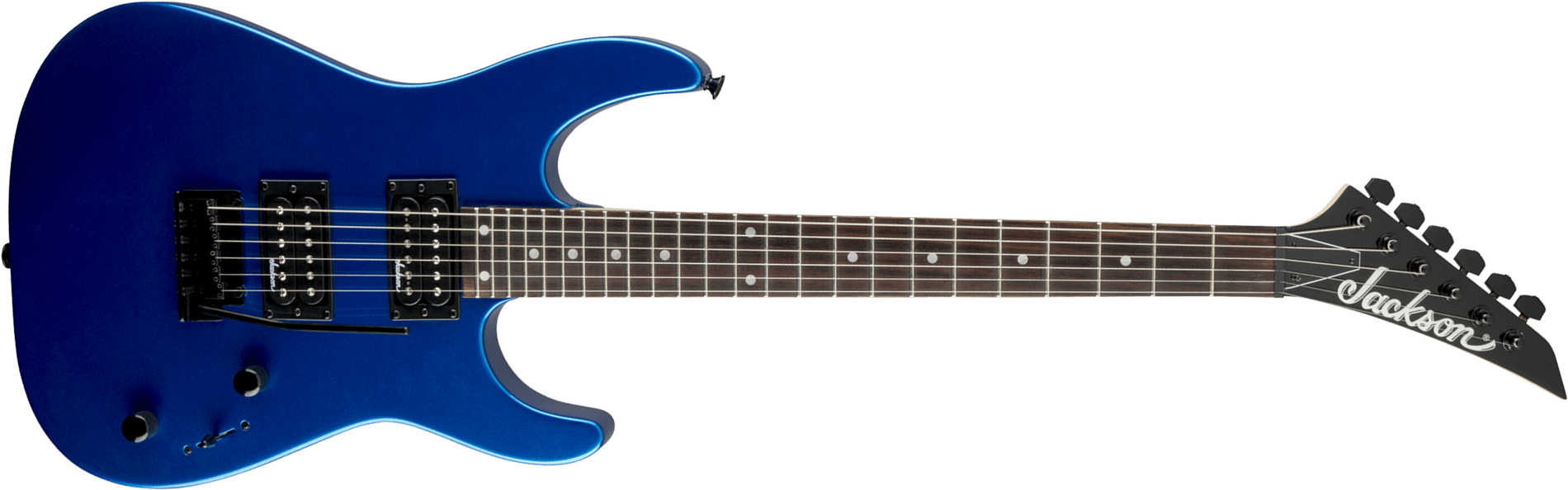 Jackson Dinky Js12 2h Trem Ama - Metallic Blue - E-Gitarre aus Metall - Main picture