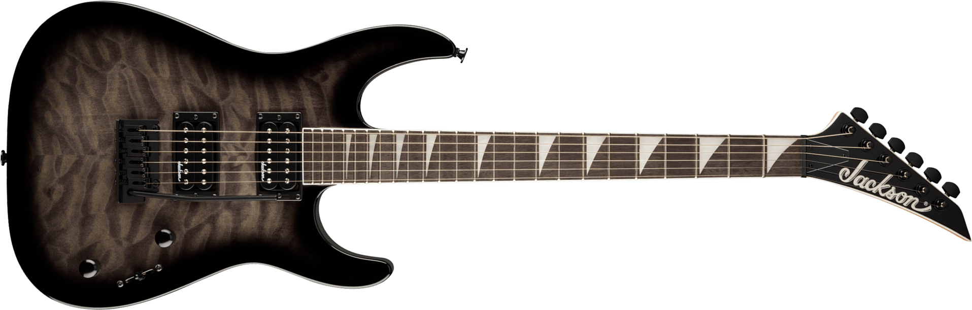 Jackson Dinky Js20 Dkq 2pt 2h Trem Ama - Transparent Black Burst - E-Gitarre in Str-Form - Main picture