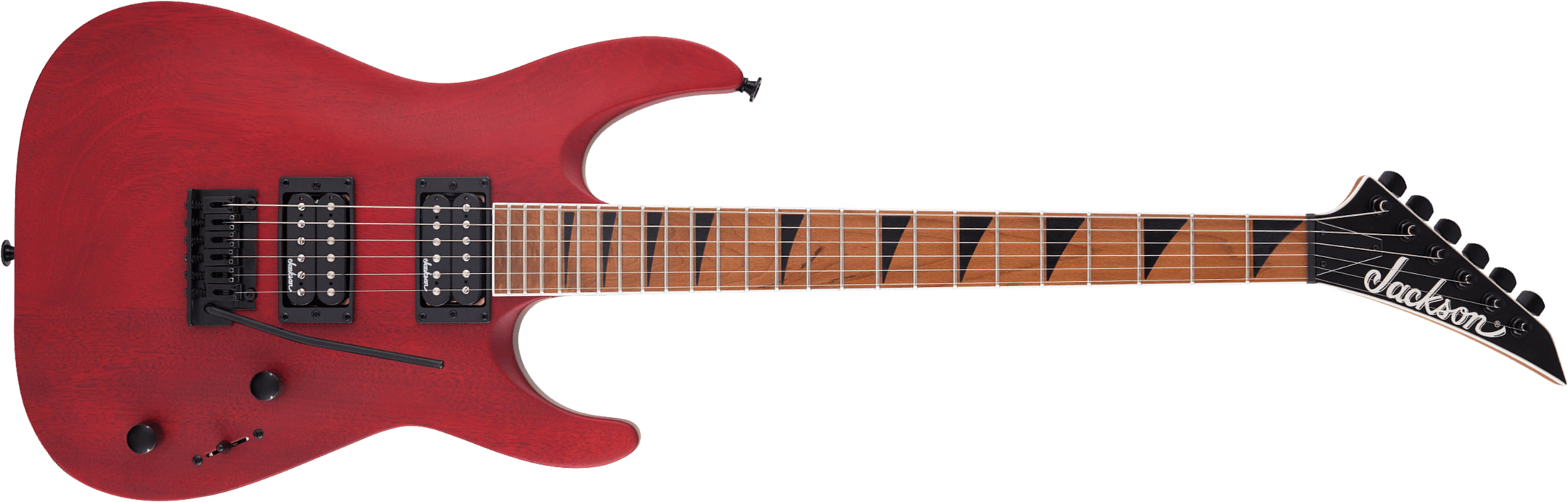 Jackson Dinky Js24 Dkam Arch Top 2h Trem Mn - Red Stain - E-Gitarre in Str-Form - Main picture