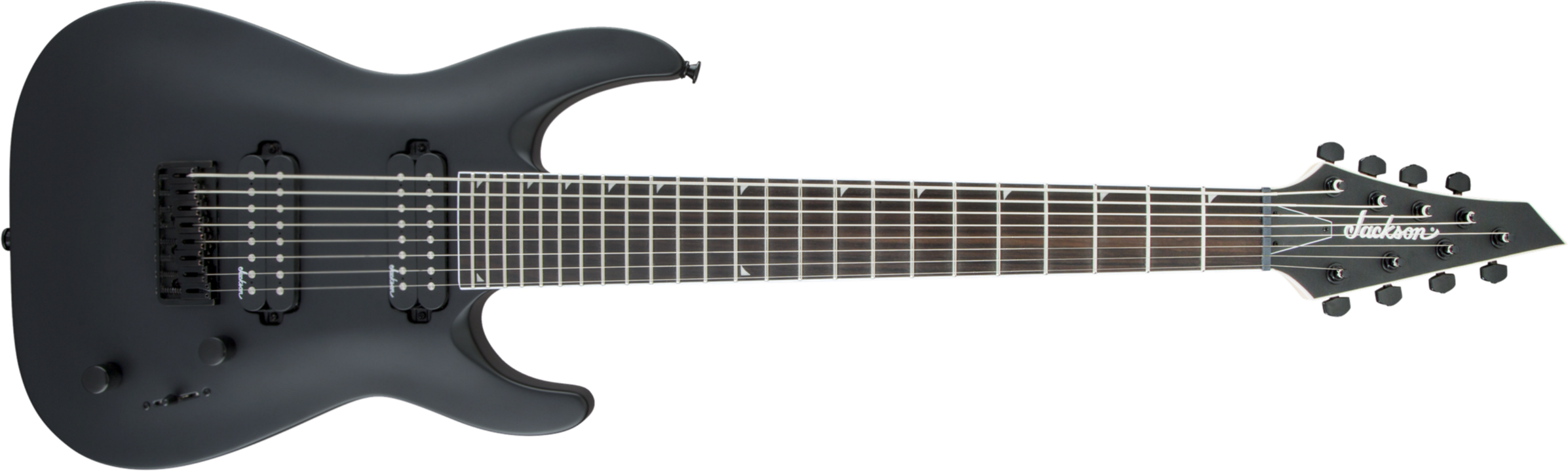 Jackson Dinky Js32-8 Js Series Hh Ht - Satin Black - 8- und 9-saitige E-Gitarre - Main picture