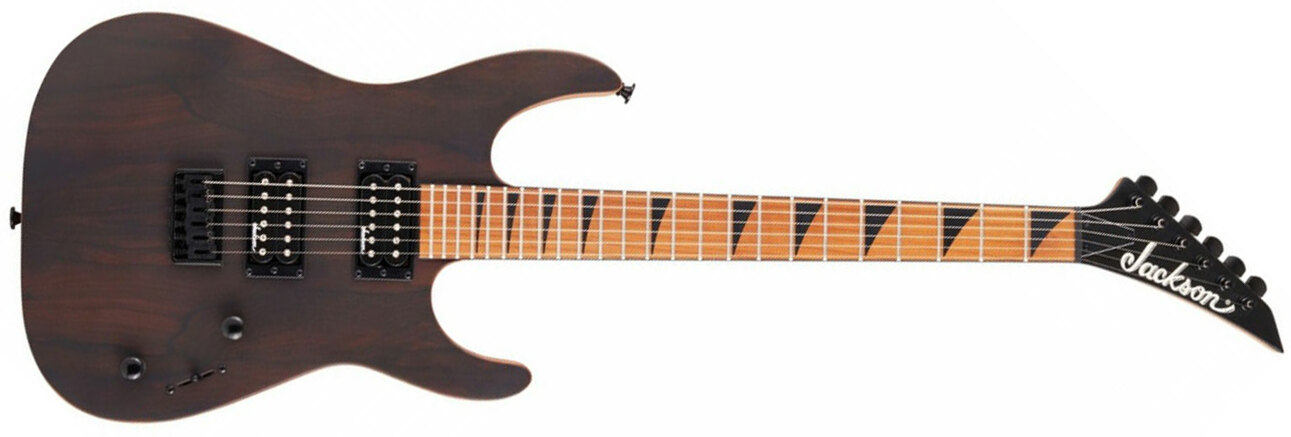 Jackson Dinky Js42 Ziricote Fsr Ltd 2h Ht Mn - Natural Satin - E-Gitarre aus Metall - Main picture
