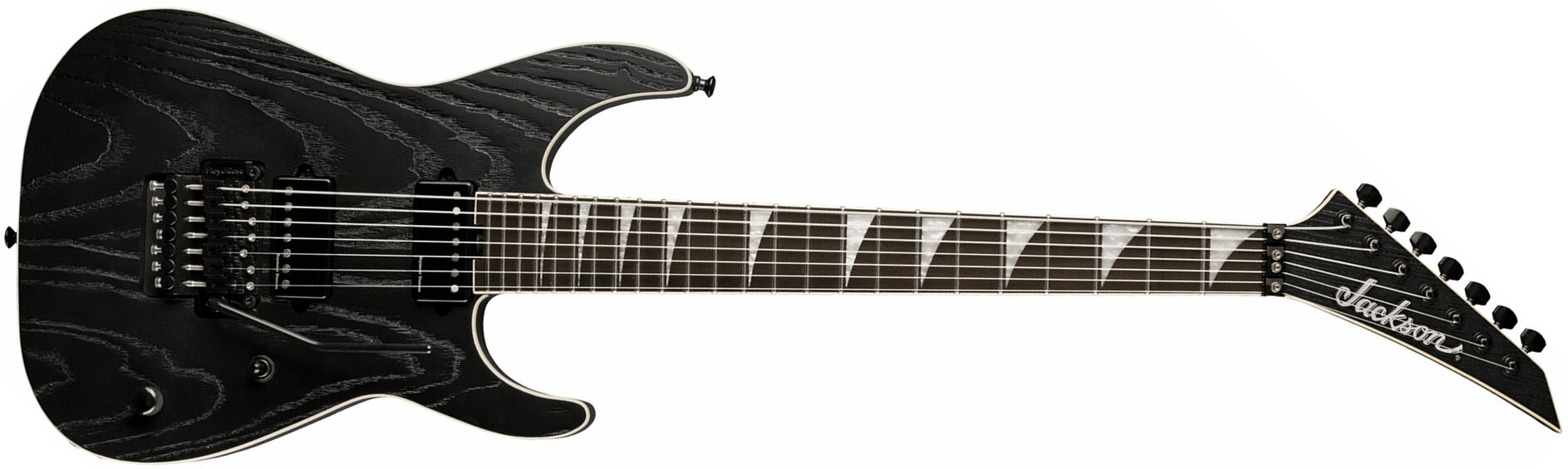 Jackson Jeff Loomis Soloist Sl7 Pro Signature 7c 2h Seymour Duncan Fr Eb - Satin Black - 7-saitige E-Gitarre - Main picture