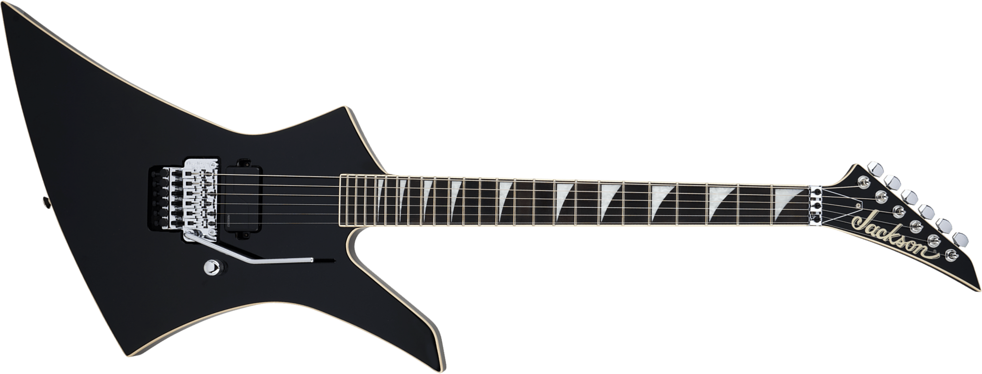 Jackson Kelly Ke1a Pro Plus Pure Metal Ltd 1h Fishman Fluence Modern Fr Eb - Gloss Black - E-Gitarre aus Metall - Main picture