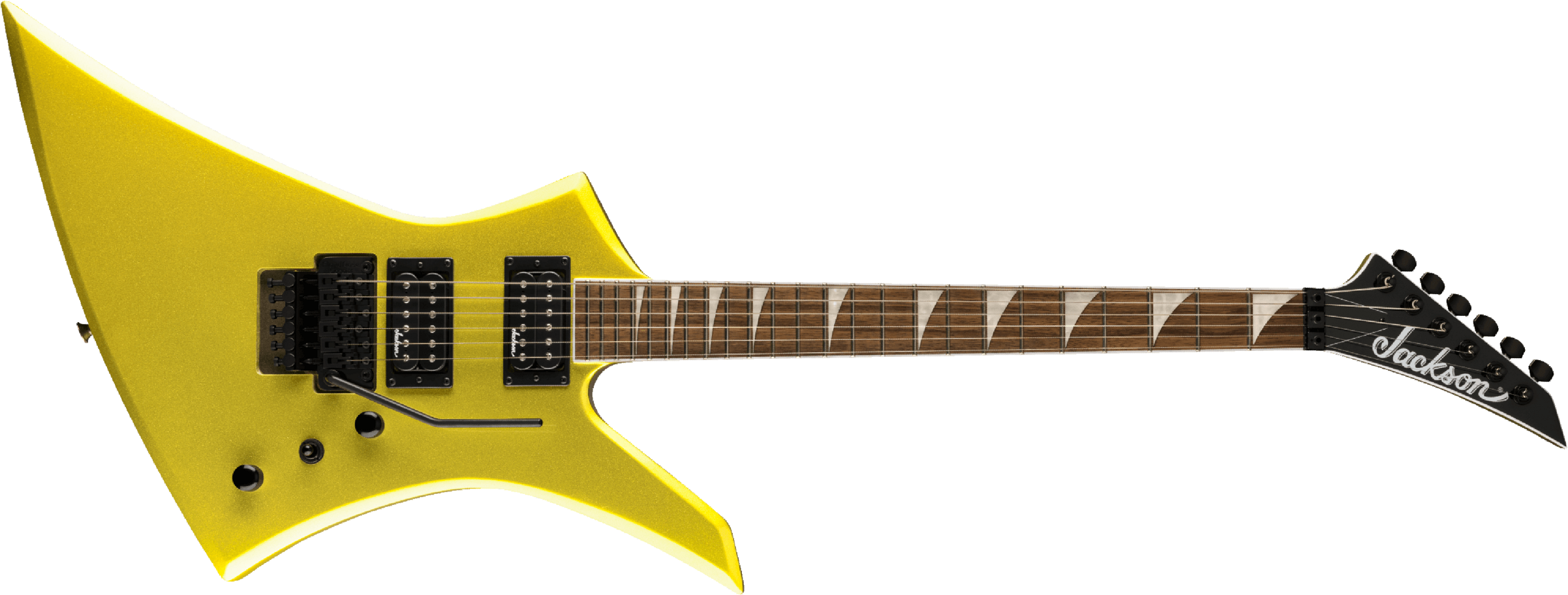 Jackson Kelly Kex X-series Trem Fr Hh Lau - Lime Green Metallic - E-Gitarre aus Metall - Main picture