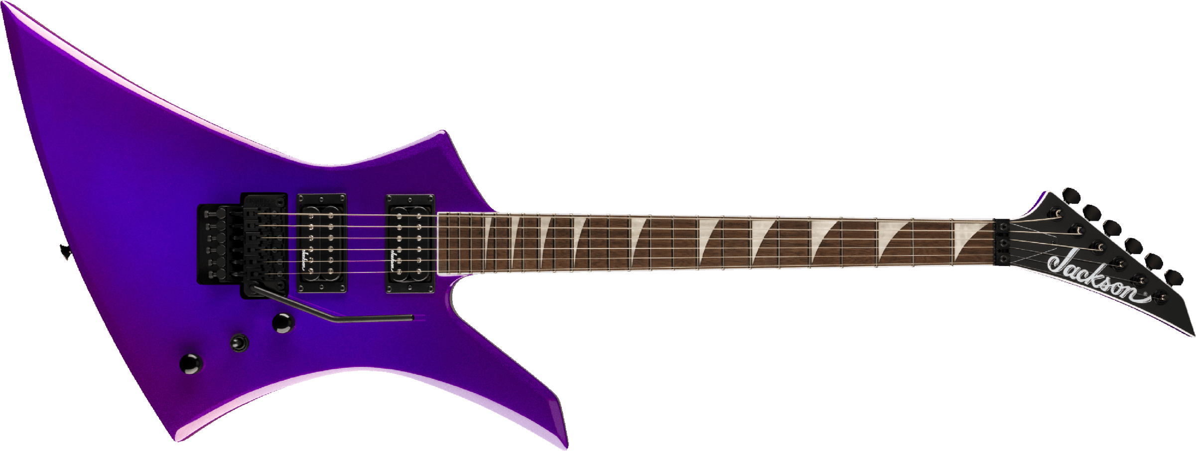 Jackson Kelly Kex X-series Trem Fr Hh Lau - Deep Purple Metallic - E-Gitarre aus Metall - Main picture