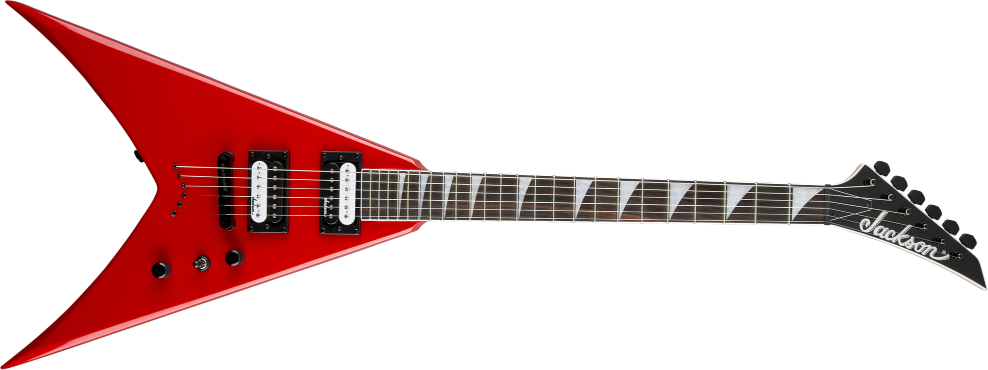 Jackson King V Js32t 2h Ht Ama - Ferrari Red - E-Gitarre aus Metall - Main picture