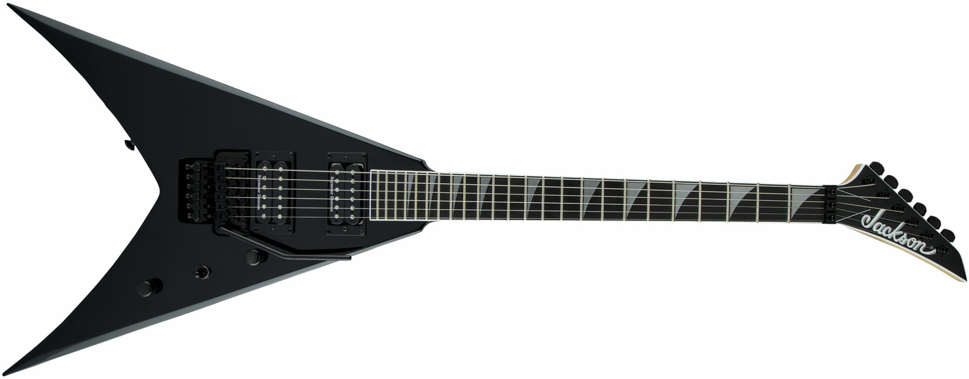 Jackson King V Kv Mah Pro 2h Seymour Duncan Fr Eb - Deep Black - E-Gitarre aus Metall - Main picture