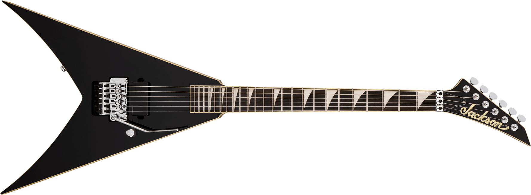 Jackson King V Kv1a Pro Plus Pure Metal Ltd 1h Fishman Fluence Modern Fr Eb - Gloss Black - E-Gitarre aus Metall - Main picture