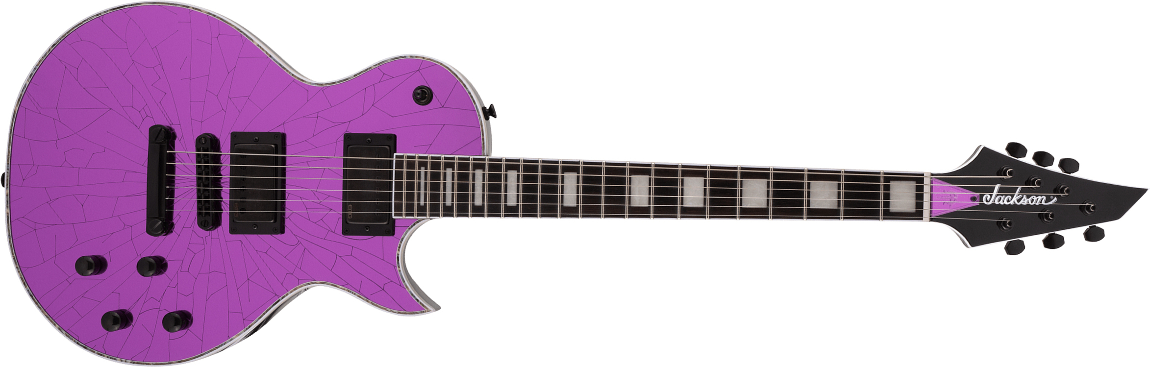 Jackson Marty Friedman Mf-1 Pro Signature 2h Emg Ht Eb - Purple Mirror - Single-Cut-E-Gitarre - Main picture