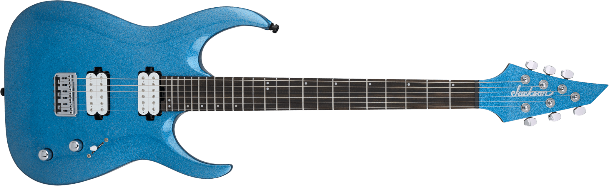 Jackson Misha Mansoor Juggernaut Ht6 Signature 2h Ht Eb - Blue Sparkle - E-Gitarre in Str-Form - Main picture