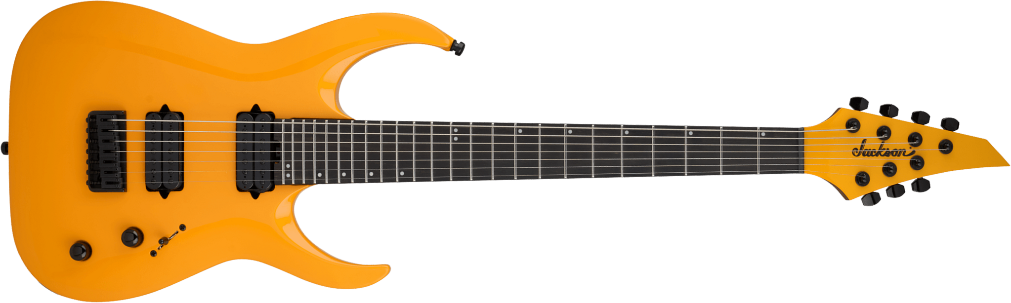 Jackson Misha Mansoor Juggernaut Ht7 Pro Signature 7c Baryton 2h Ht Eb - Signal Yellow - Bariton E-Gitarre - Main picture