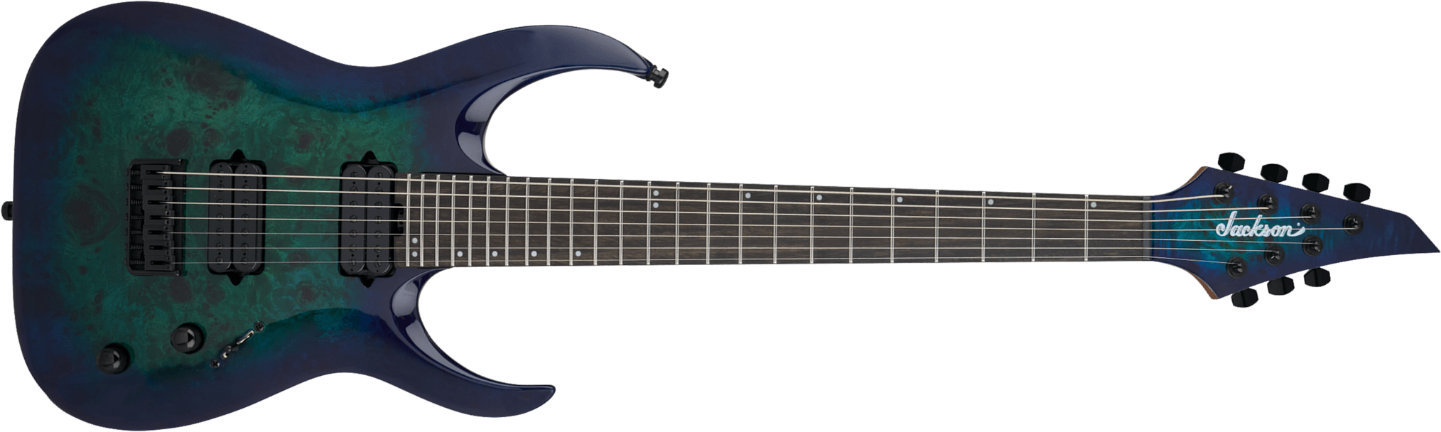 Jackson Misha Mansoor Juggernaut Ht7p Pro Signature 7c Baryton 2h Ht Eb - Chlorine Burst - Bariton E-Gitarre - Main picture
