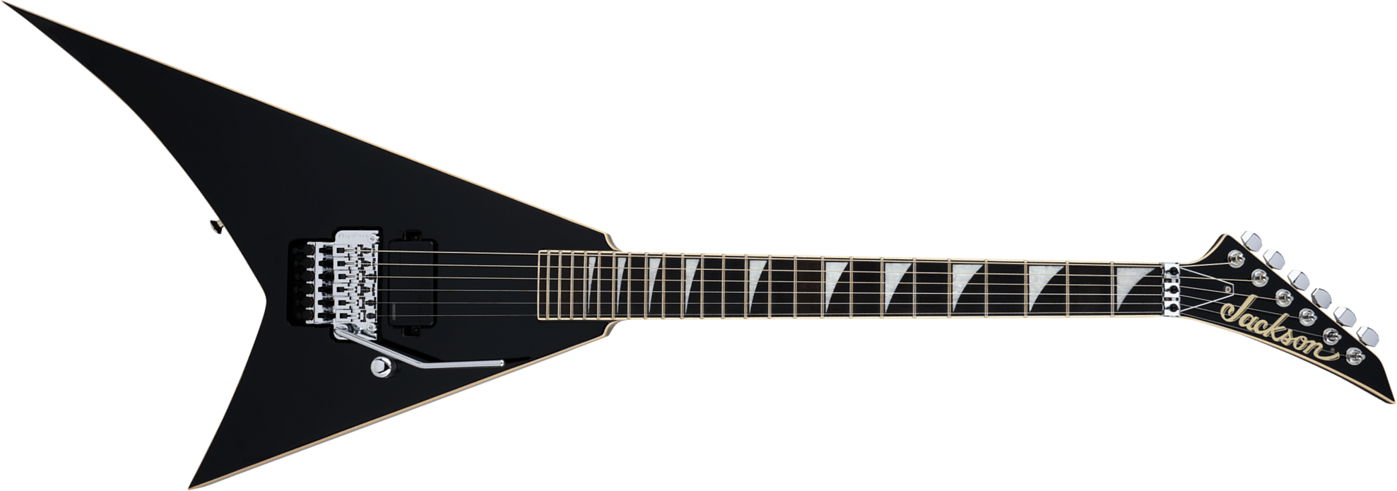 Jackson Rhoads Rr1a Pro Plus Pure Metal 1h Fishman Fluence Modern Fr Eb - Gloss Black - E-Gitarre aus Metall - Main picture