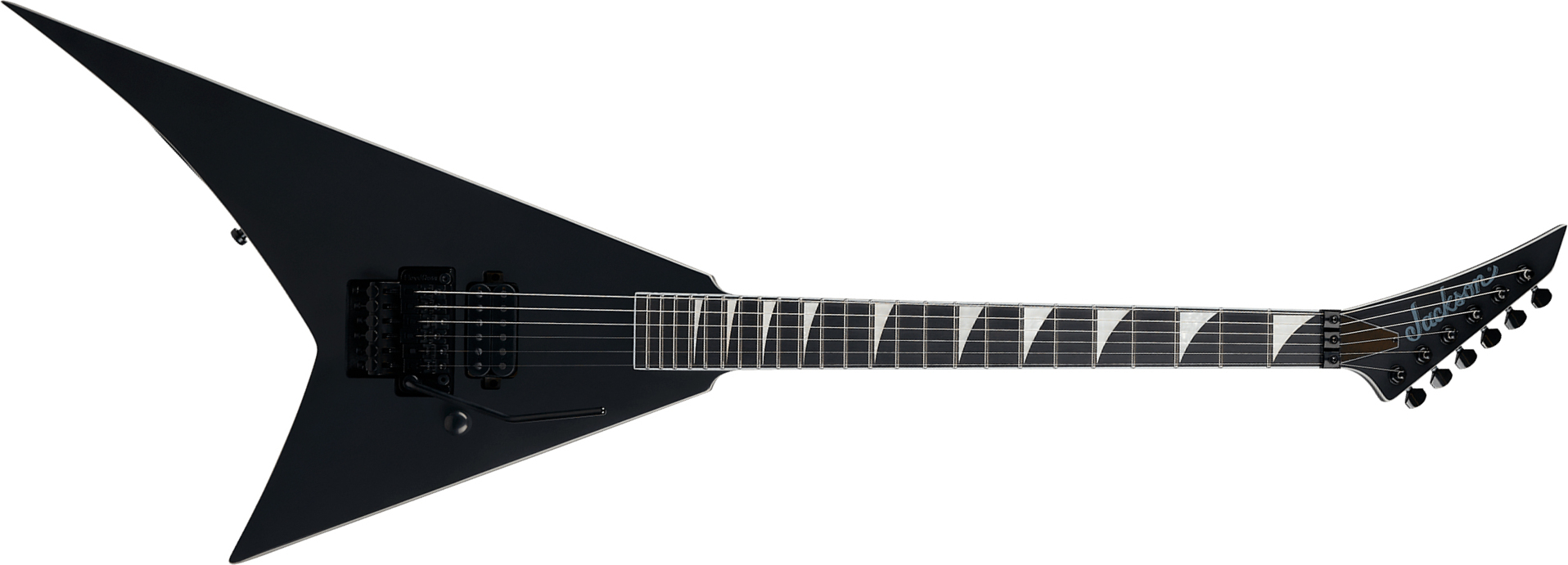 Jackson Rhoads Rr1a Pure Metal Pro Plus 1h Fr Eb - Satin Black - E-Gitarre aus Metall - Main picture