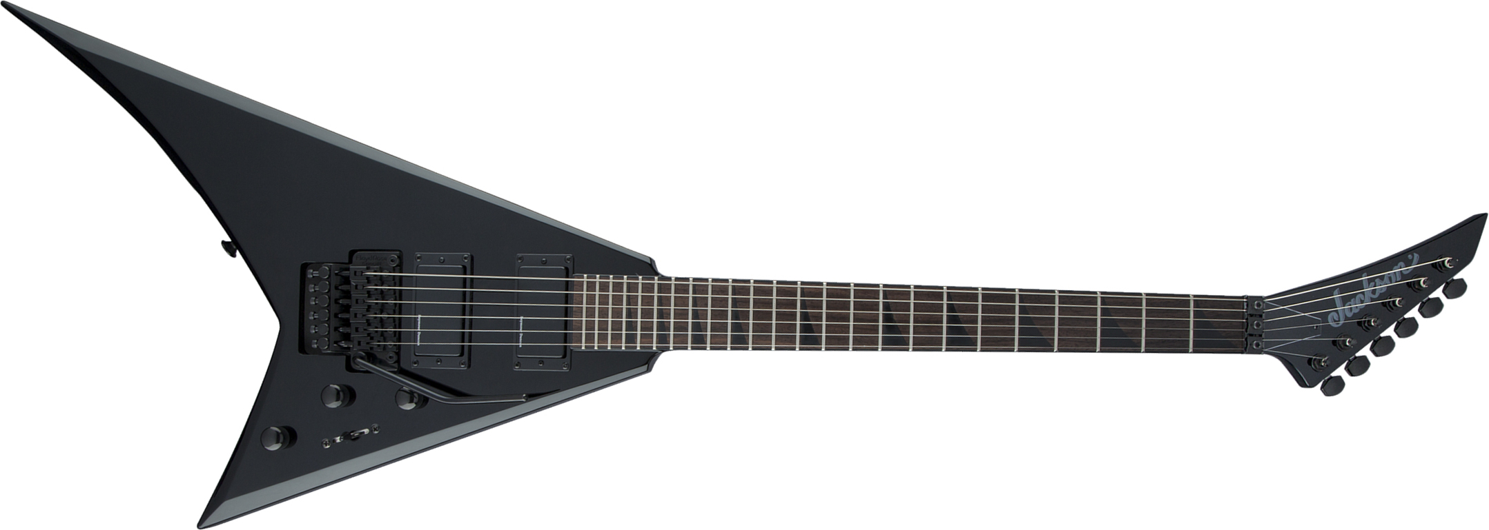 Jackson Rhoads Rrx24 2h Seymour Duncan Fr Lau - Gloss Black - E-Gitarre aus Metall - Main picture
