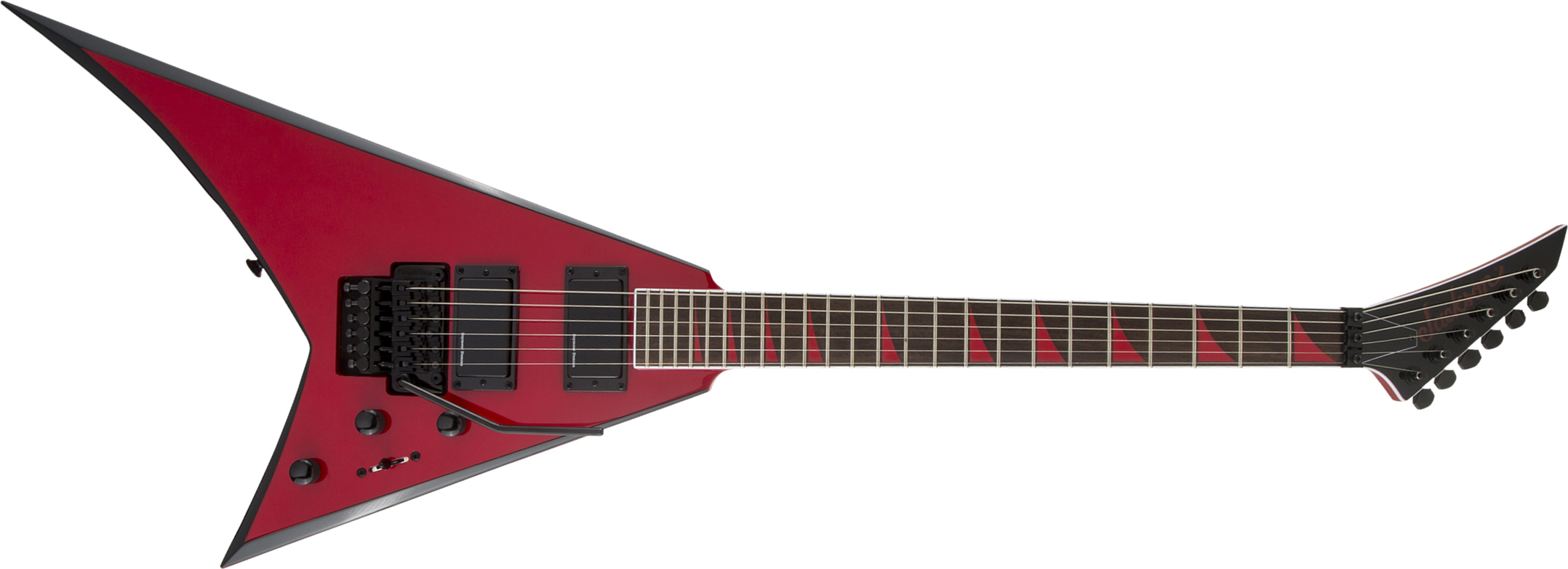 Jackson Rhoads Rrx24 2h Seymour Duncan Fr Lau - Red With Black Bevels - E-Gitarre aus Metall - Main picture