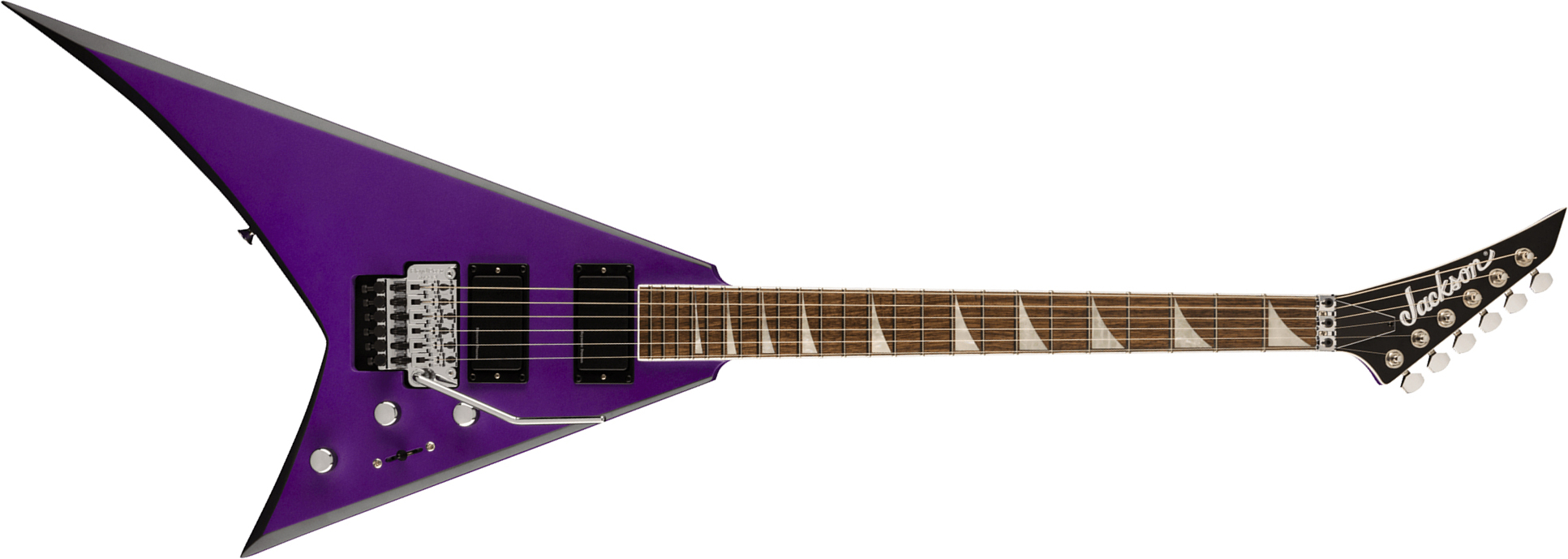Jackson Rhoads Rrx24 2h Seymour Duncan Fr Lau - Purple Metallic With Black Bevels - E-Gitarre aus Metall - Main picture