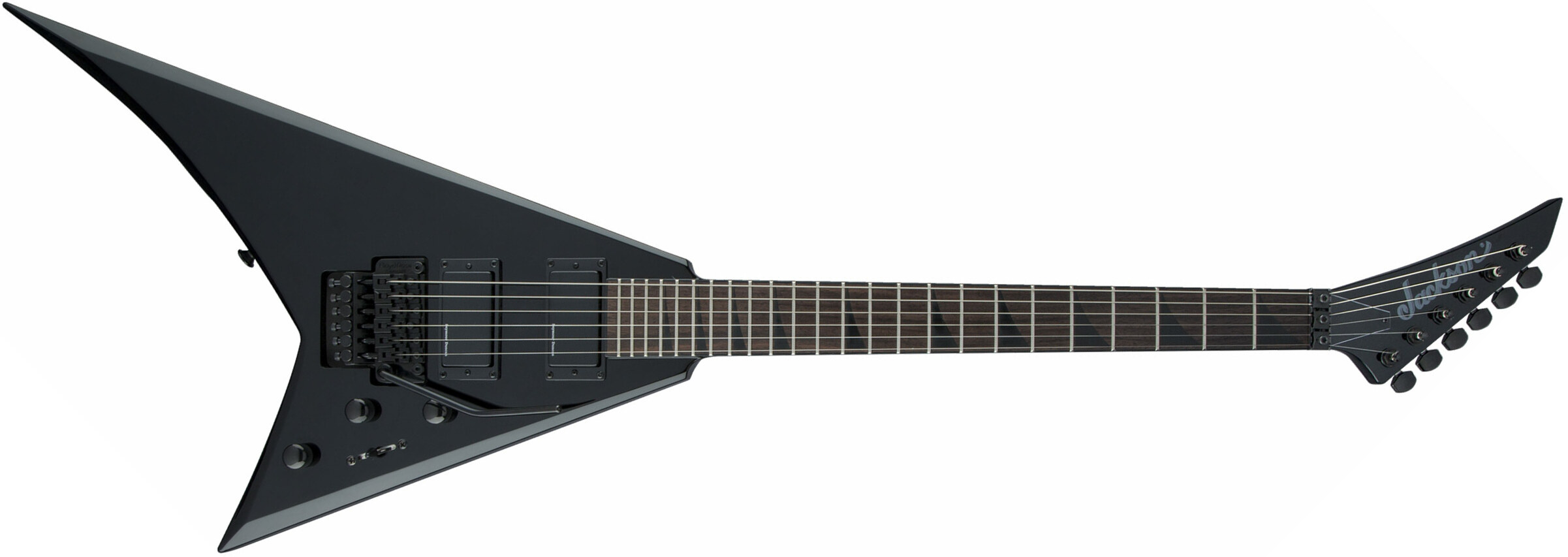 Jackson Rhoads Rrx24 Hh Seymour Duncan Fr Rw - Black - E-Gitarre aus Metall - Main picture