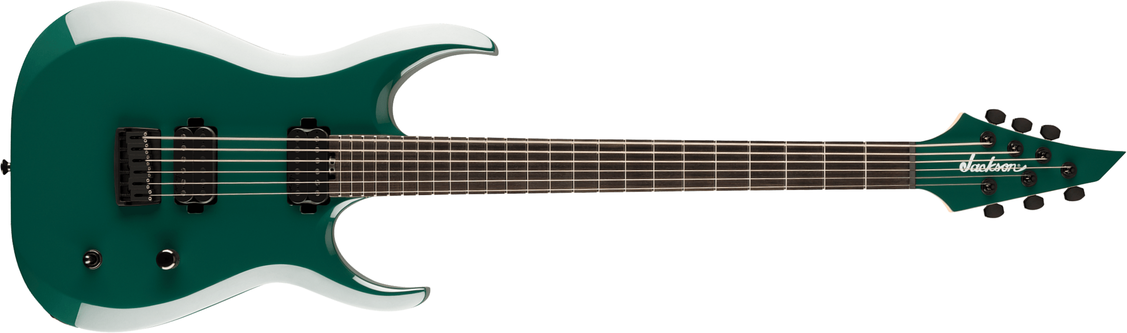 Jackson Roman  Ibramkhalilov Mdk Ht6 Baryton Pro Signature 2h Ht Eb - Emerald Green - Bariton E-Gitarre - Main picture