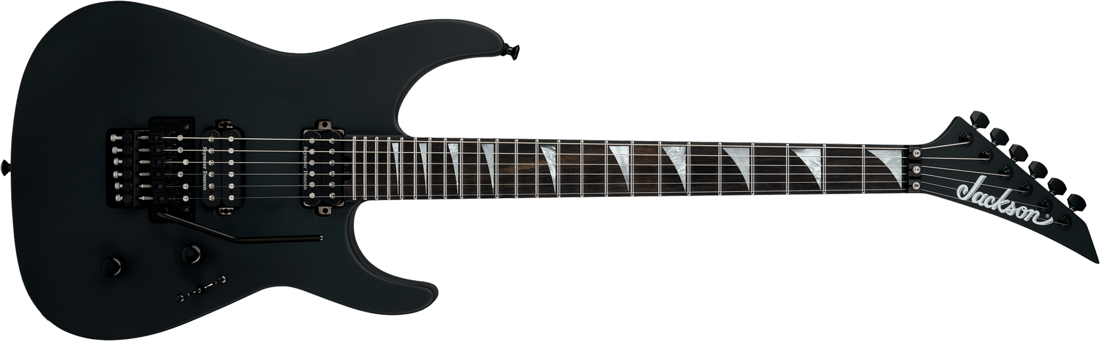Jackson Sl2dx American Soloist Usa 2h Seymour Duncan Fr Eb - Satin Black - E-Gitarre aus Metall - Main picture