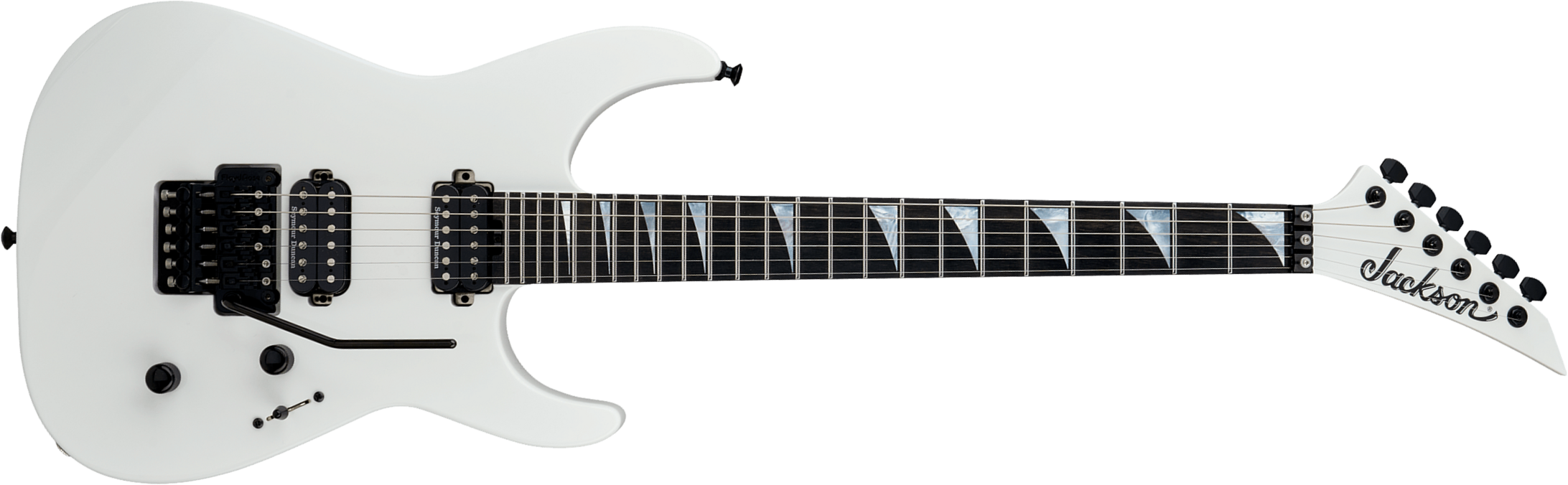 Jackson Sl2dx American Soloist Usa 2h Seymour Duncan Fr Eb - Snow White - E-Gitarre aus Metall - Main picture