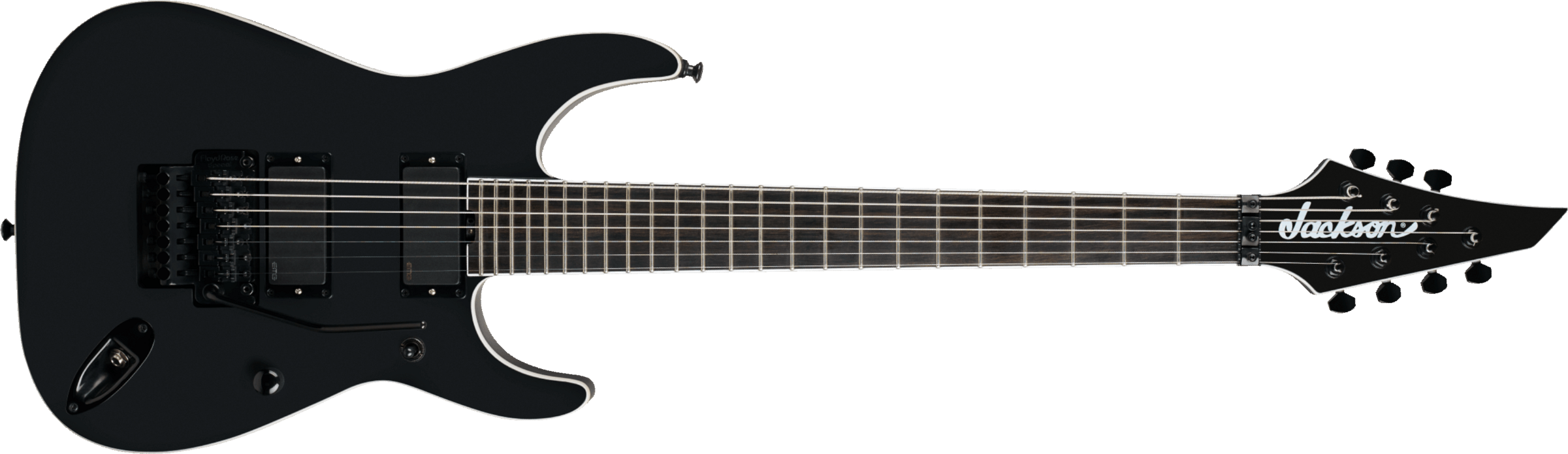 Jackson Sl7 Soloist Pro Series Chris Rorland Signature Fr Hh Eb - Satin Black - Signature-E-Gitarre - Main picture