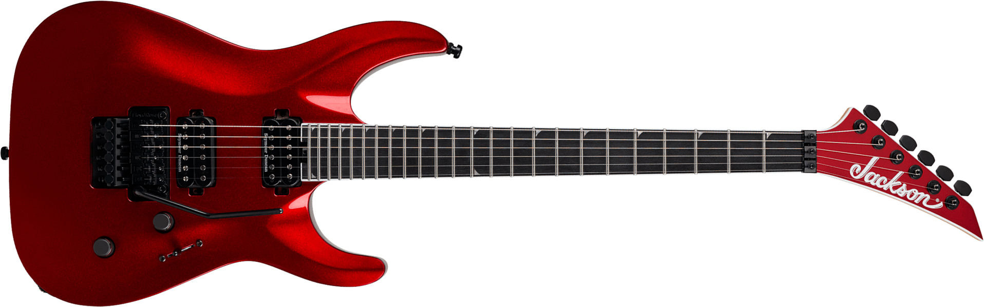 Jackson Sla2 Pro Plus 2h Seymour Duncan Fr Eb - Red Crystal - E-Gitarre aus Metall - Main picture