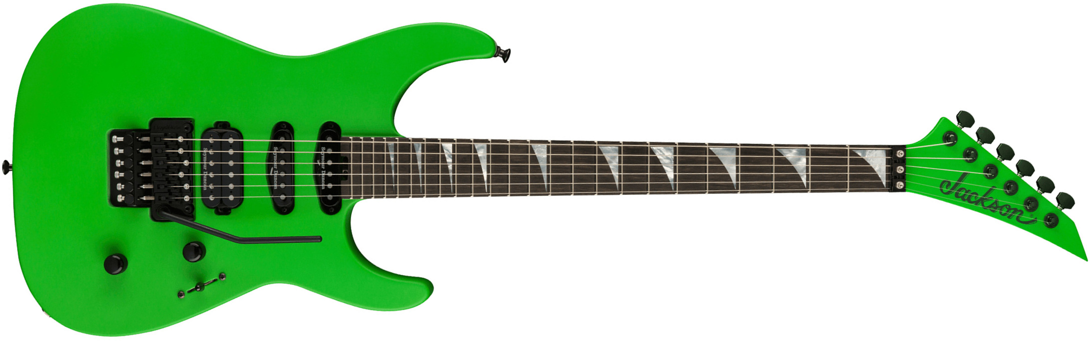 Jackson Soloist Sl3 American Series Usa Hss Seymour Duncan Fr Eb - Satin Slime Green - E-Gitarre in Str-Form - Main picture
