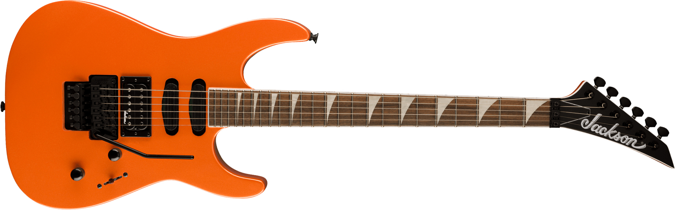 Jackson Soloist Sl3x Dx Hstst Fr Lau - Lambo Orange - E-Gitarre in Str-Form - Main picture