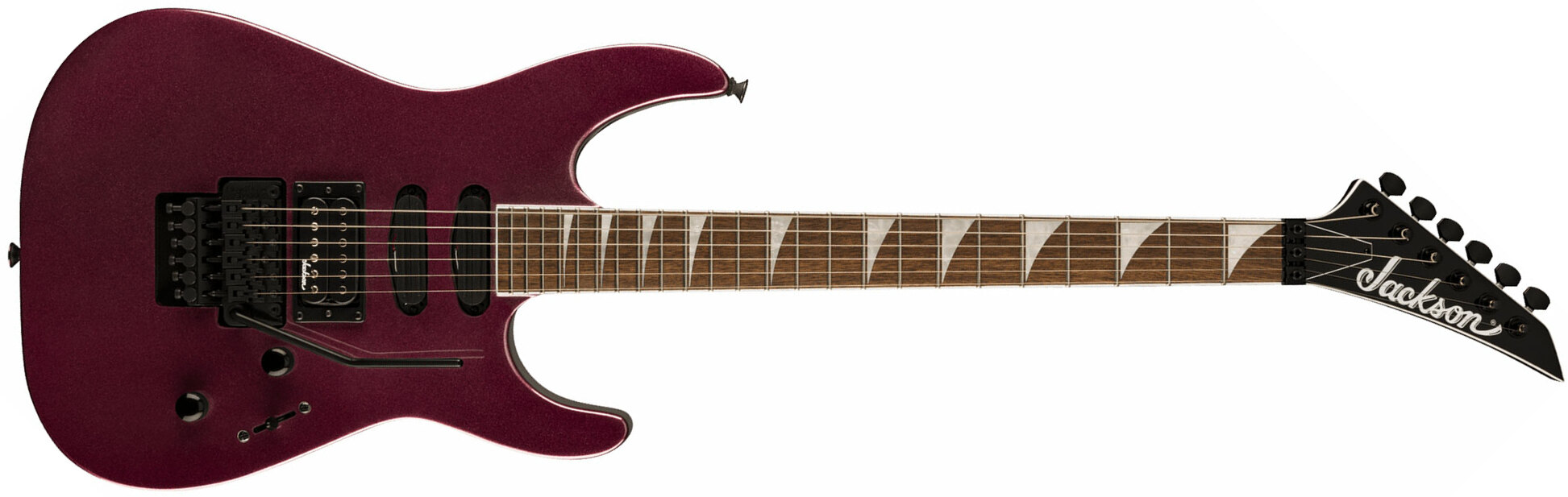 Jackson Soloist Sl3x Dx Hstst Fr Lau - Oxblood - E-Gitarre in Str-Form - Main picture