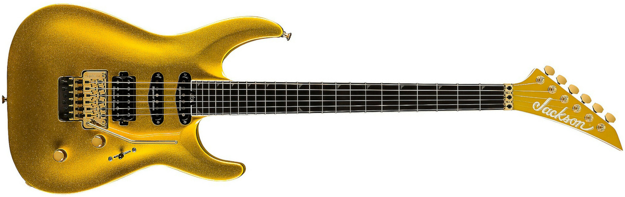 Jackson Soloist Sla3 Pro Plus Hss Seymour Duncan Fr Eb - Gold Bullion - E-Gitarre in Str-Form - Main picture