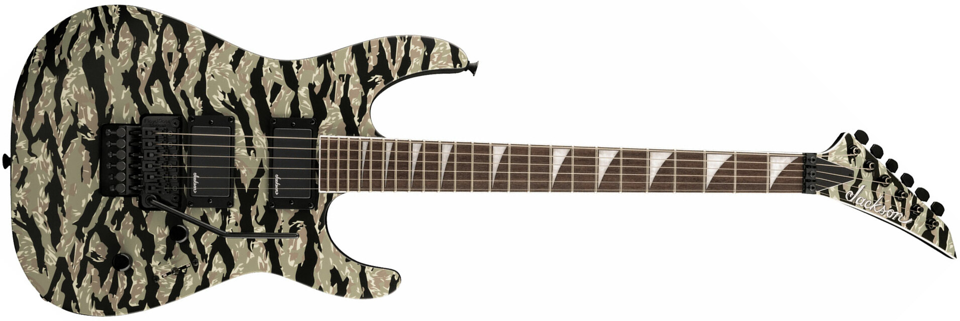 Jackson Soloist Slx Dx 2h Fr Lau - Tiger Jungle Camo - E-Gitarre in Str-Form - Main picture