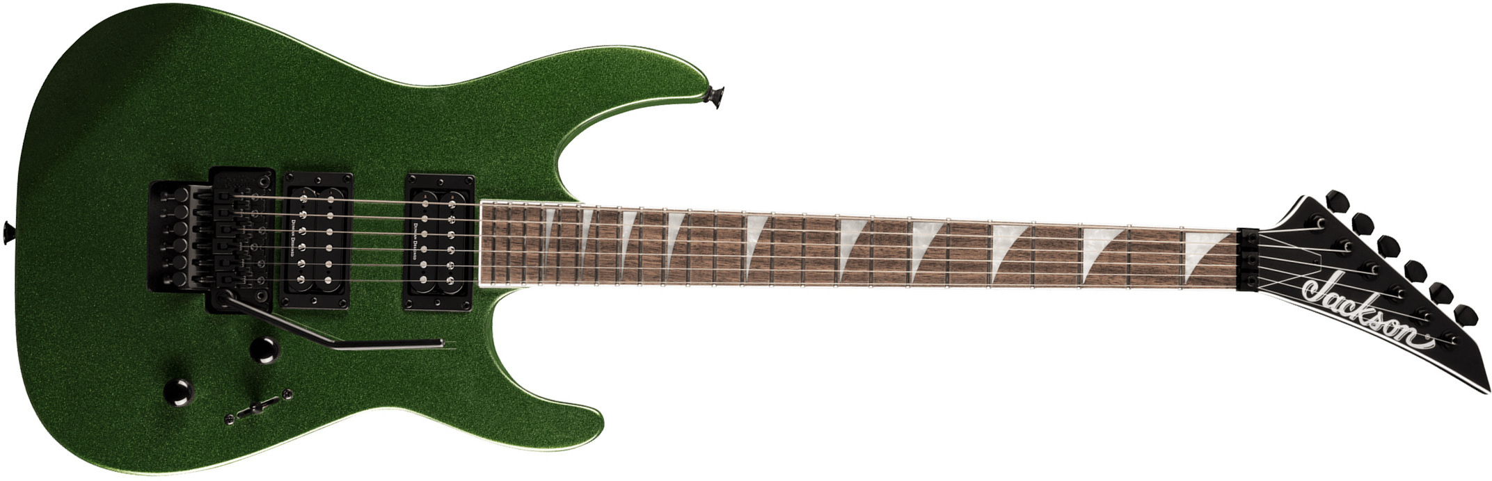 Jackson Soloist Slx Dx 2h Fr Lau - Manalishi Green - Double Cut E-Gitarre - Main picture