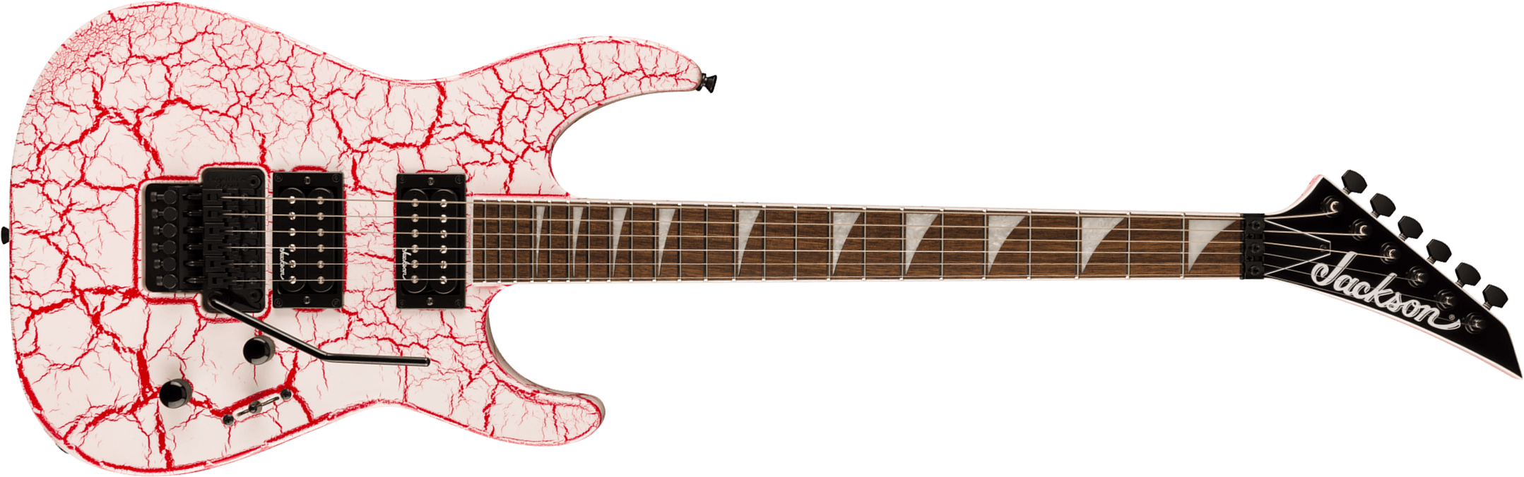 Jackson Soloist Slx Dx X-series Fr 2h Lau - Bloodshot Crackle - E-Gitarre aus Metall - Main picture
