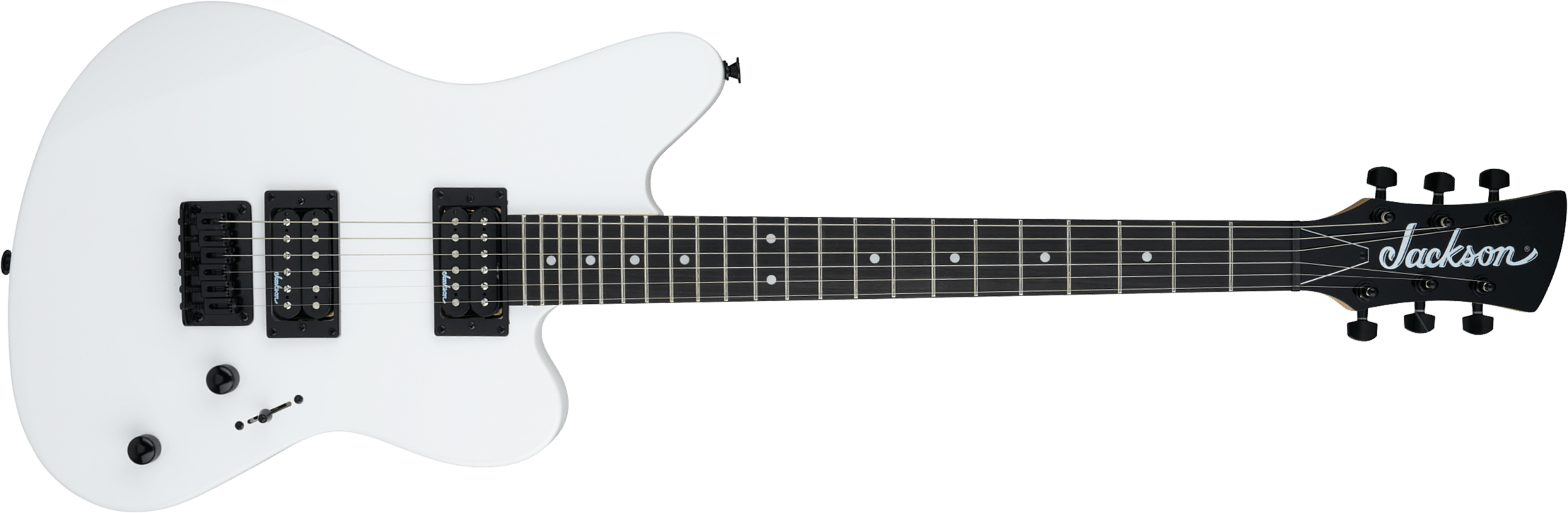 Jackson Surfcaster Js22 Ht 2h Ama - Snow White - Retro-Rock-E-Gitarre - Main picture